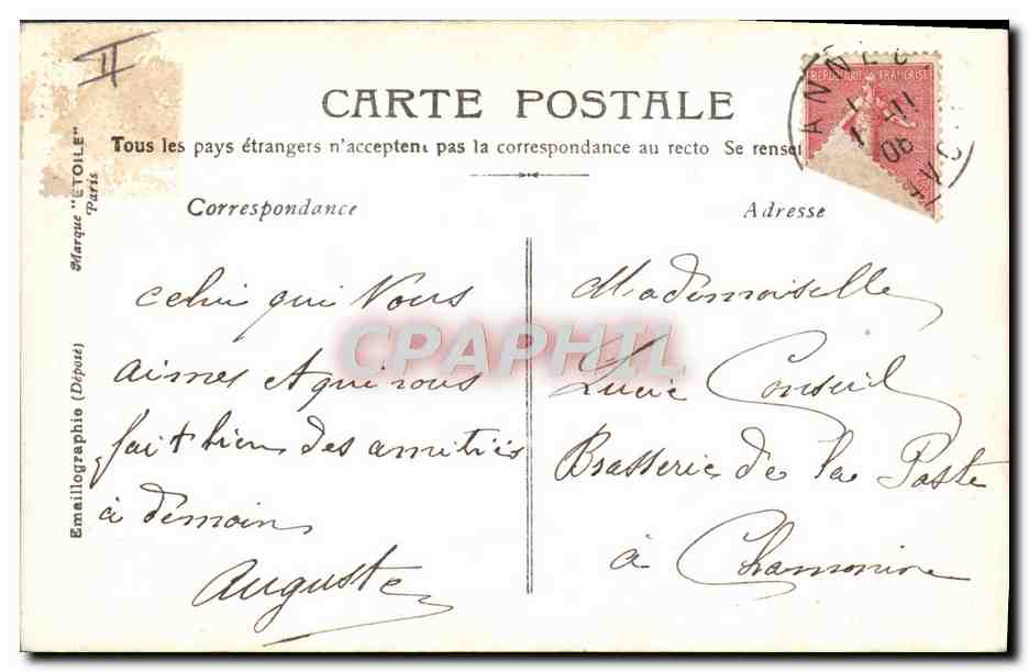 CPA Fantaisie Prenom Lucie — Rückseite