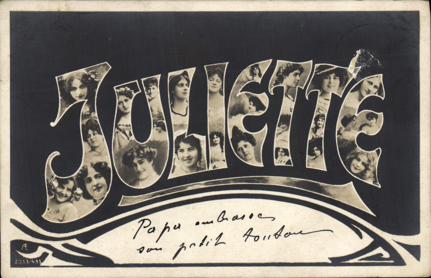 CPA Fantaisie Prenom Juliette