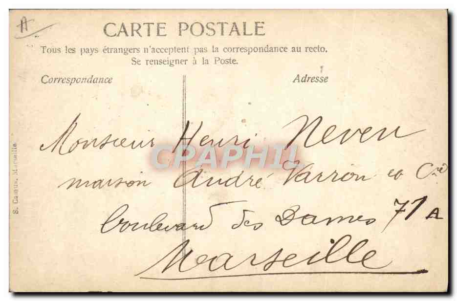 CPA Fantaisie Prenom Henri — Rückseite