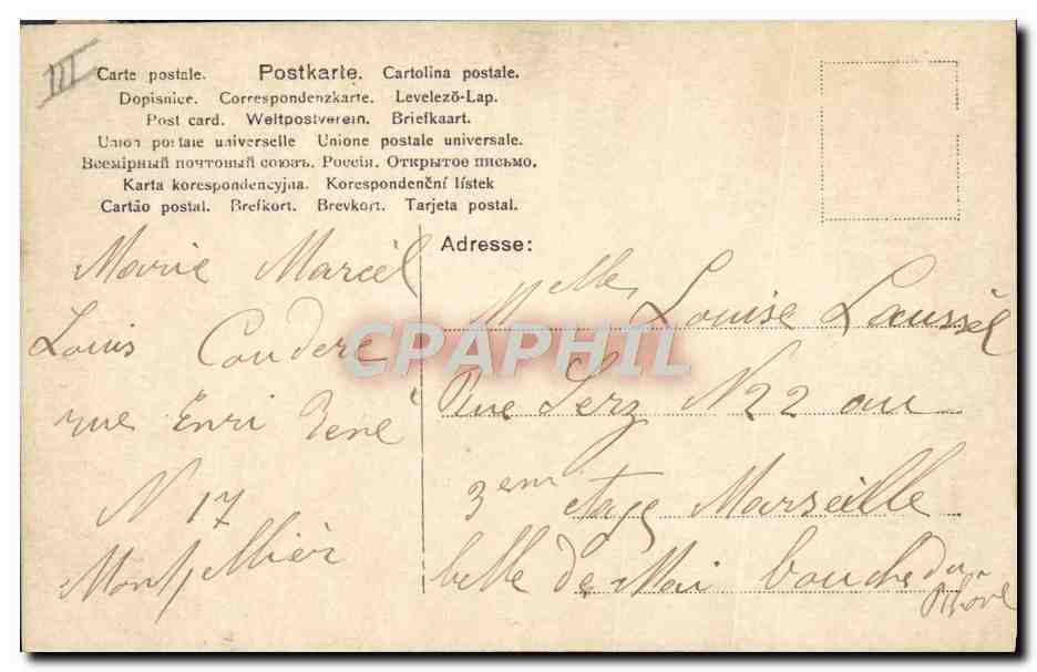 CPA Fantaisie Prenom Louise Femme — Rückseite