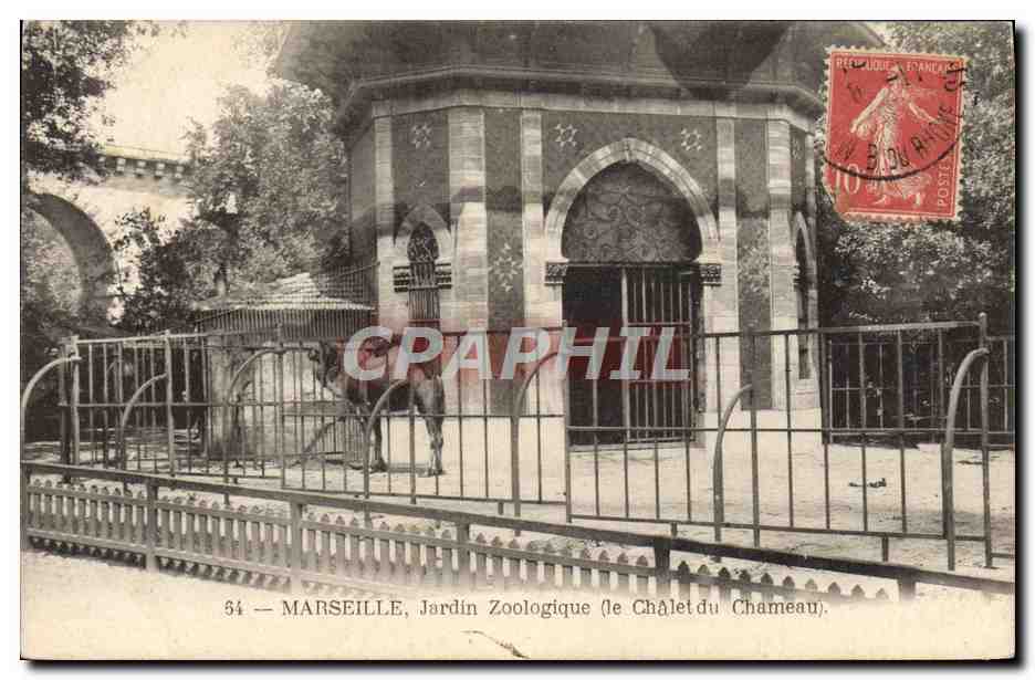 MARSEILLE, Jardin Zoologique (le Chalet du Chameau) — éditeur inconnu, n° 34