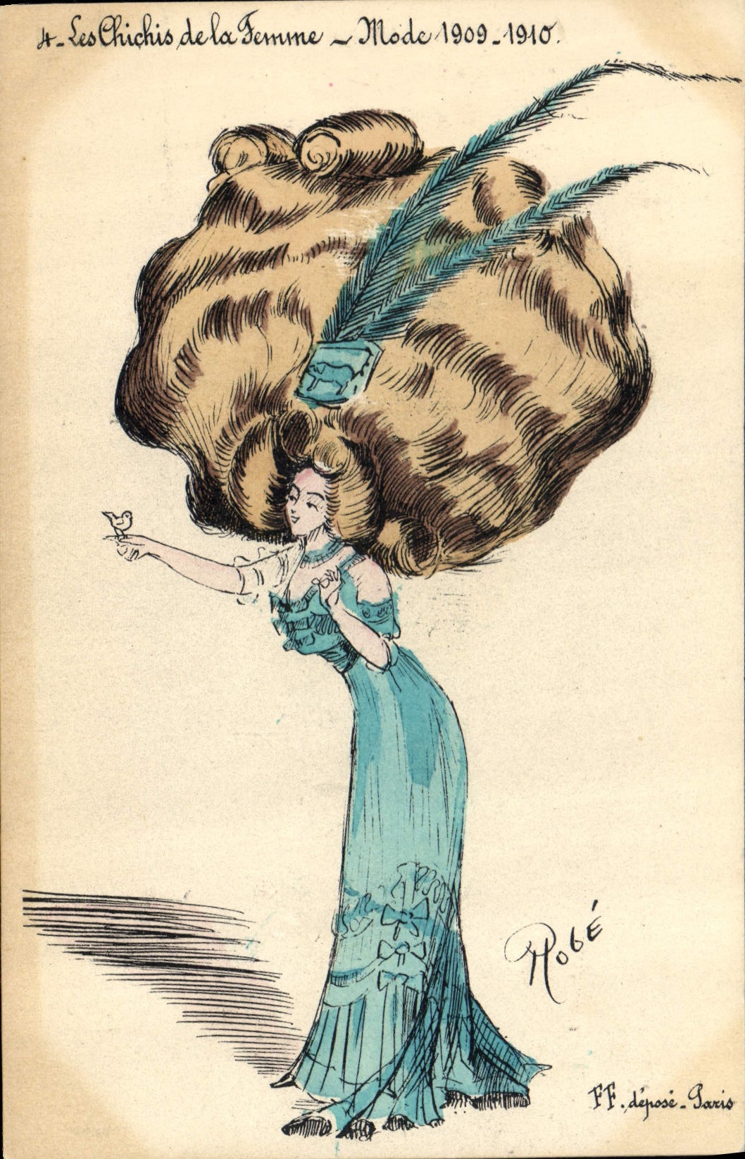 CPA Fantaisie Illustrateur Femme Les chichis de la femme Mode 1909 1910 