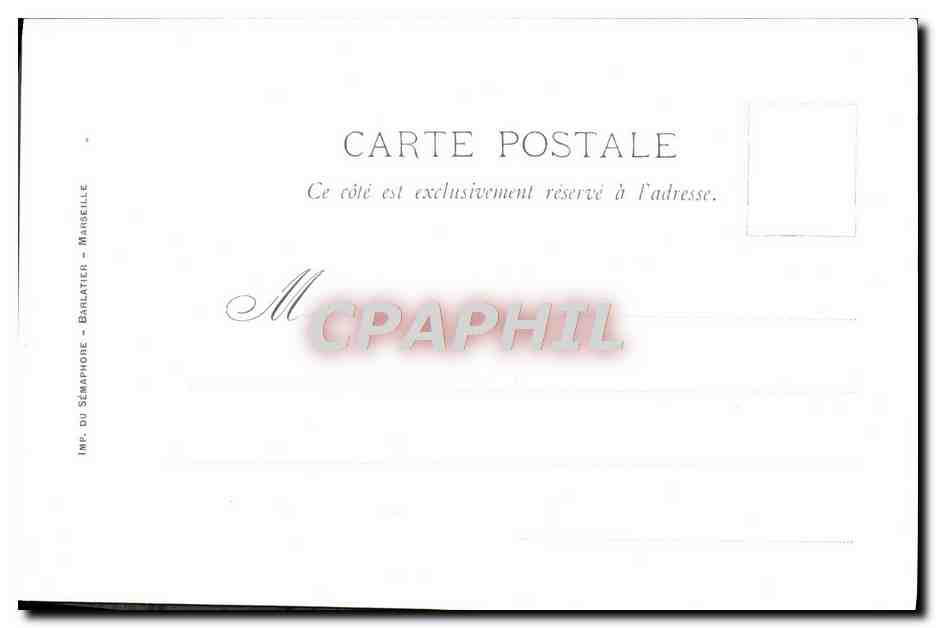 CPA Fantaisie Illustrateur Casimir Raymond Marseille Le vieux port  — Rückseite