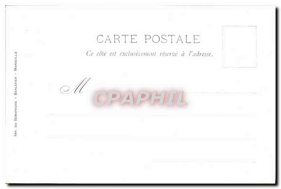 CPA Fantaisie Illustrateur Casimir Raymond Marseille Entree du vieux port  — Verso