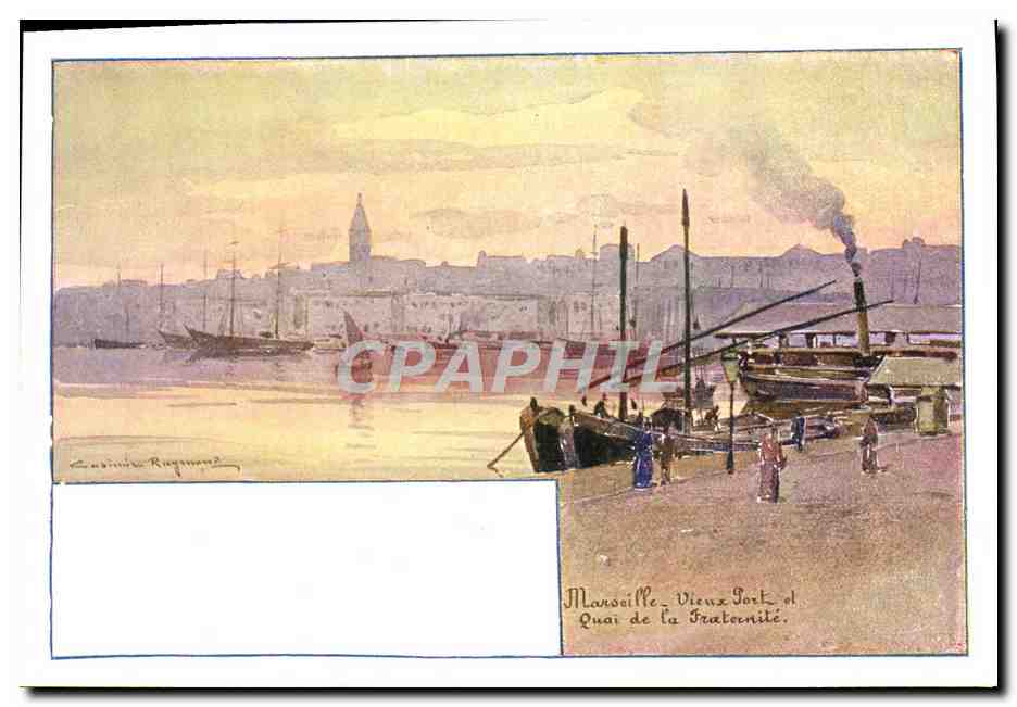 Marocille. Vieux Port. Quai de la Fraternité — Lucienne Riegmann