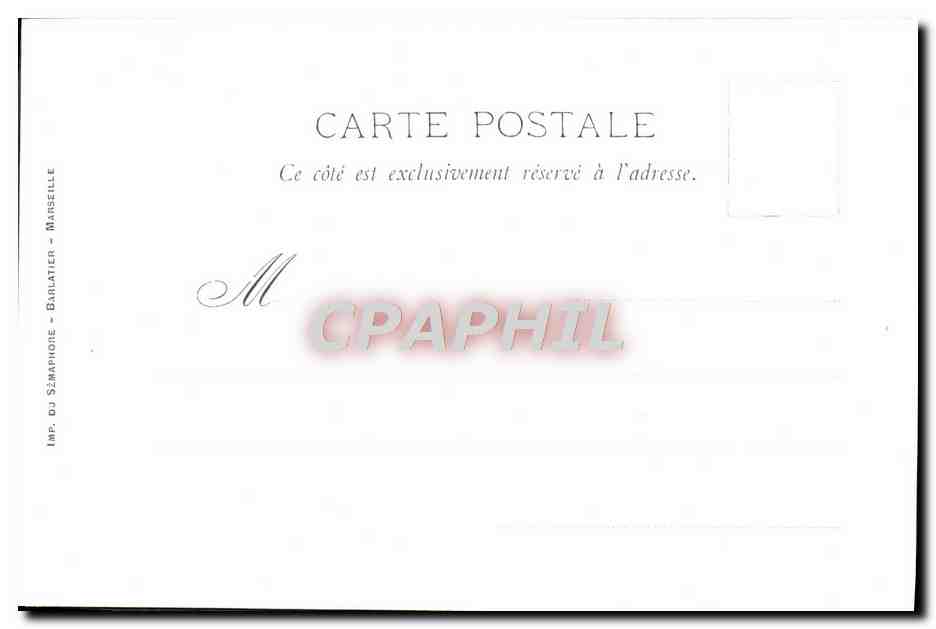 CPA Fantaisie Illustrateur Casimir Raymond Marseille Fort St Jean — Rückseite