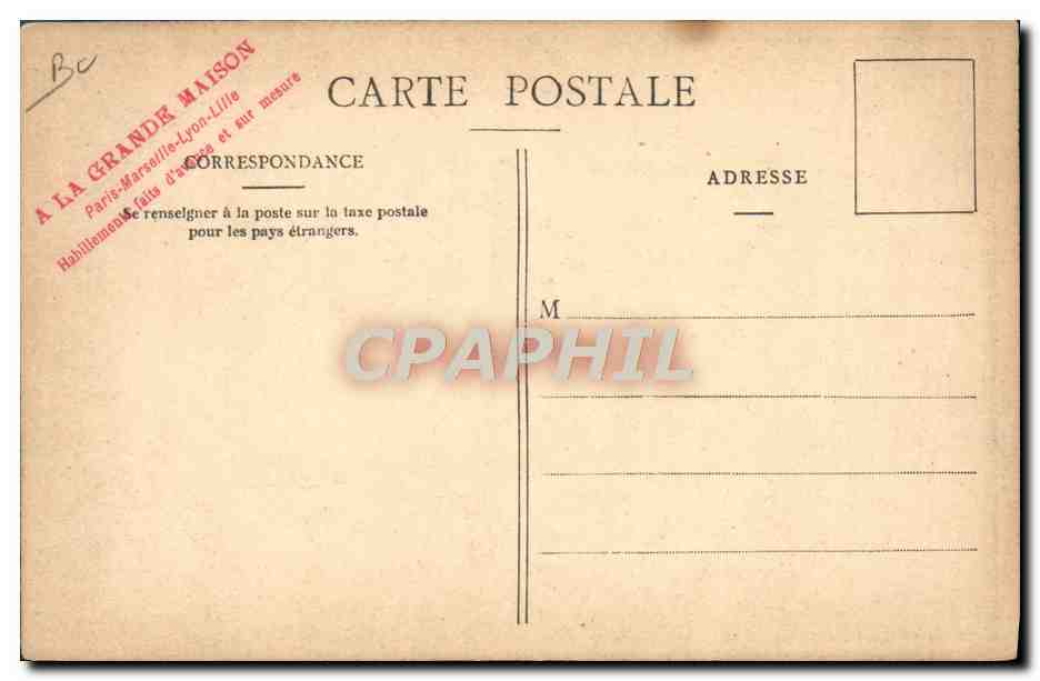 CPA Fantaisie Illustrateur Casimir Raymond Cannes et l'ile Marguerite  — Rückseite
