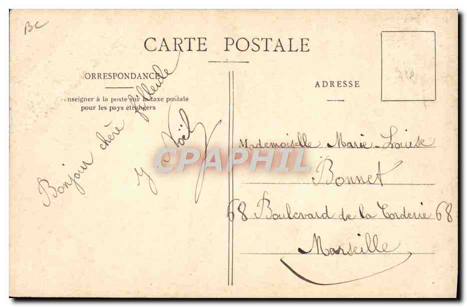 CPA Fantaisie Illustrateur Casimir Raymond Cannes Le Mont Chevalier  — Rückseite