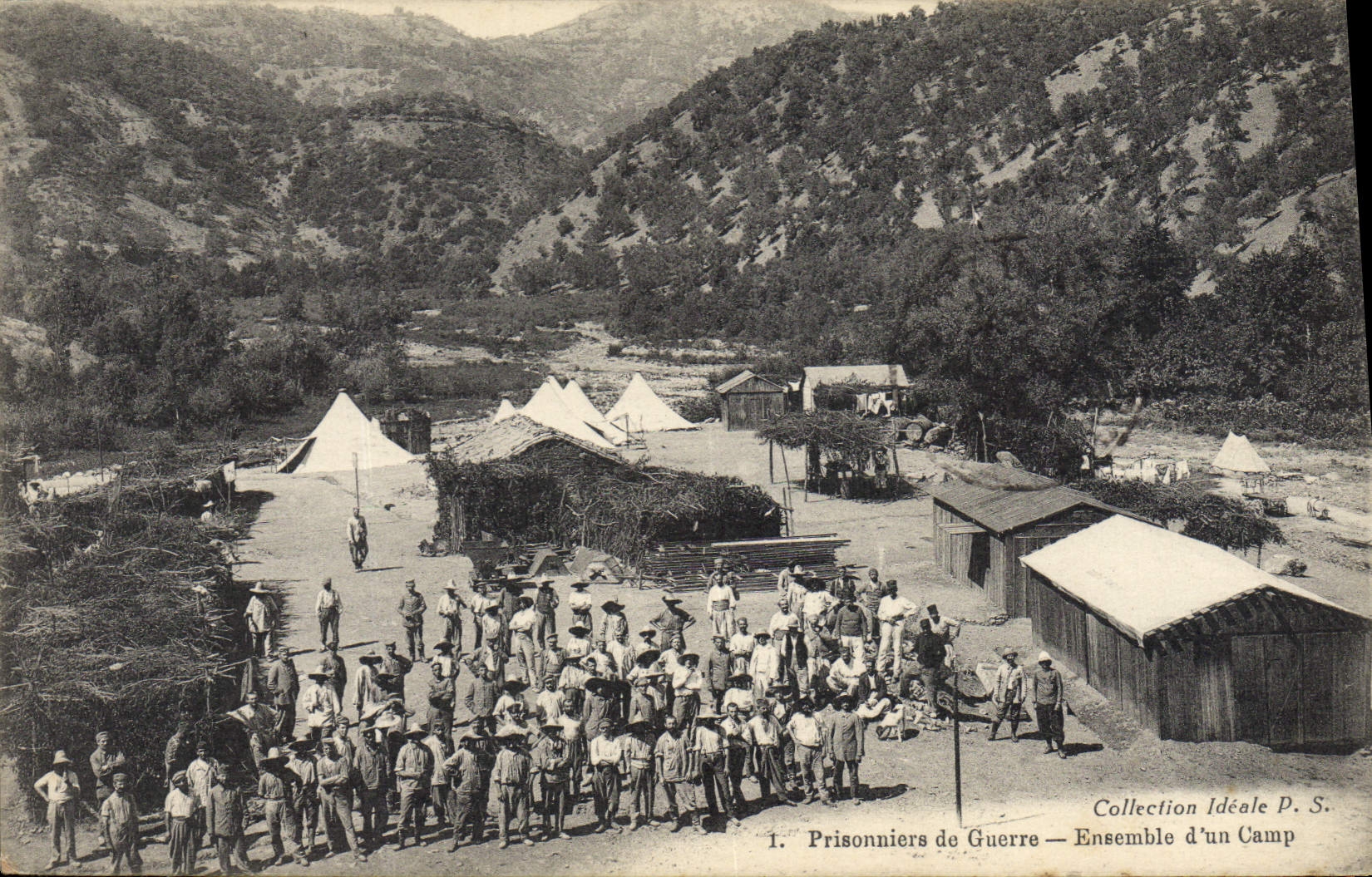 Prisioneros de guerra — Conjunto de un campo — Colección ideal P. S.