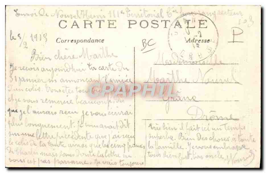 Prigionieri Tedeschi nelle Strade di REIMS — Guerra del 1914 — J. Conreter, Parigi — Verso