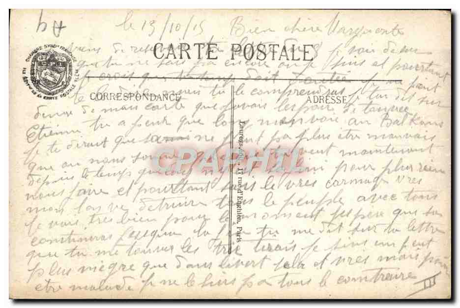Convoglio di prigionieri tedeschi — Visé Paris N° 307 — Foto Braunger — Verso