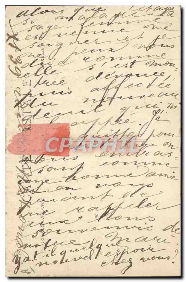 CPA Folklore Groupe de catalanes La lecture  — Verso