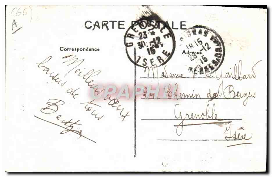CPA Folklore Type de catalane  — Verso