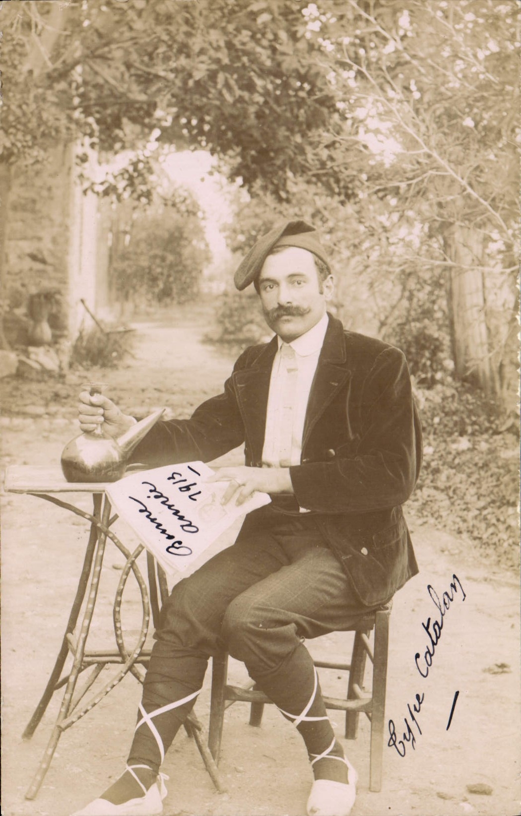 CPA Folklore Homme Type catalan