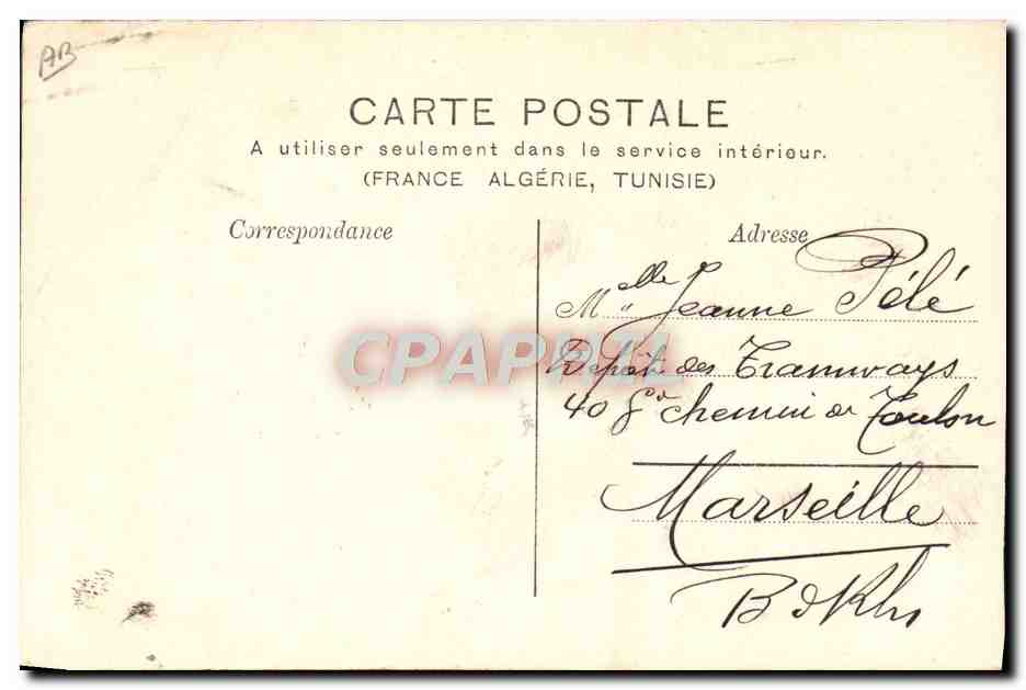 CPA Folklore Groupe de jeunes catalans  — Verso