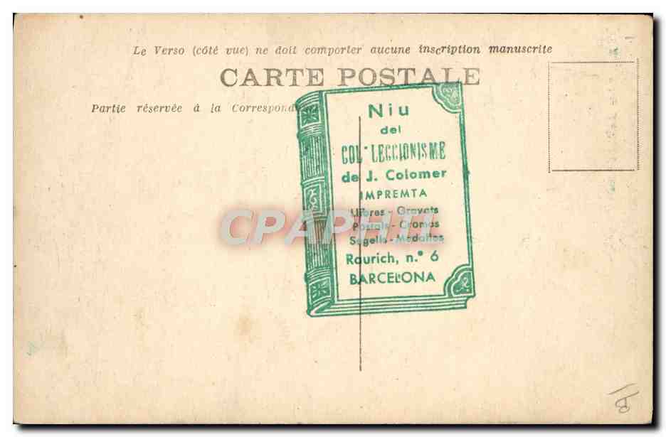 CPA Folklore Catalan buvant a la regalade  — Verso