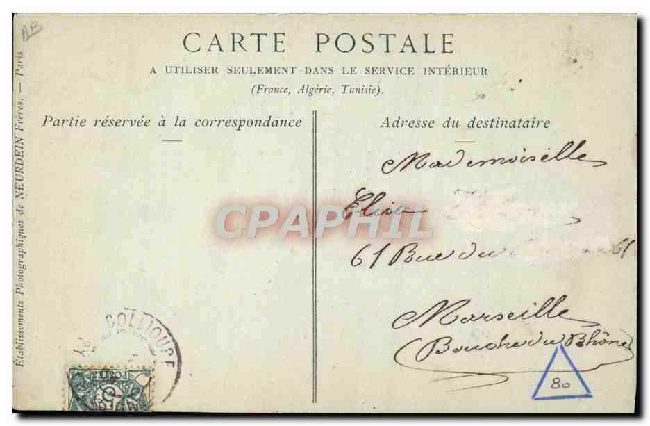 CPA Folklore Pyrenees Orientales Types de Catalans  — Verso