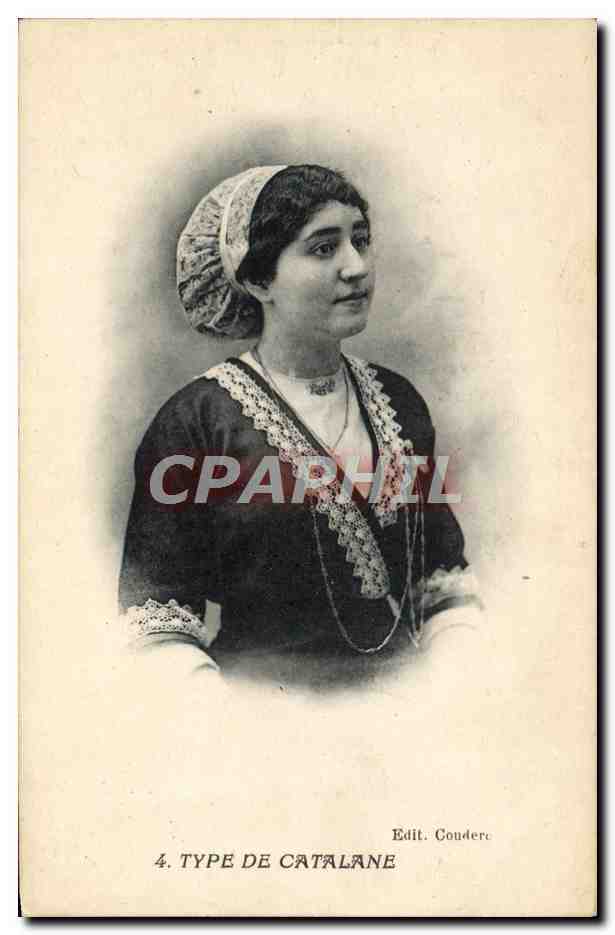 CPA Folklore Type de Catalane 