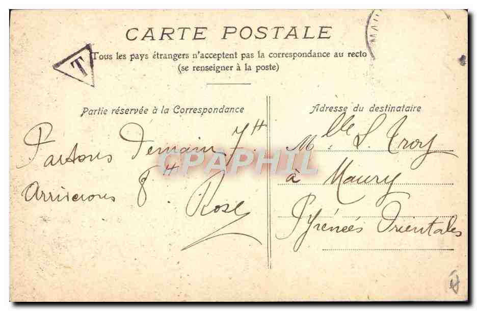 CPA Folklore Type de Catalane  — Verso