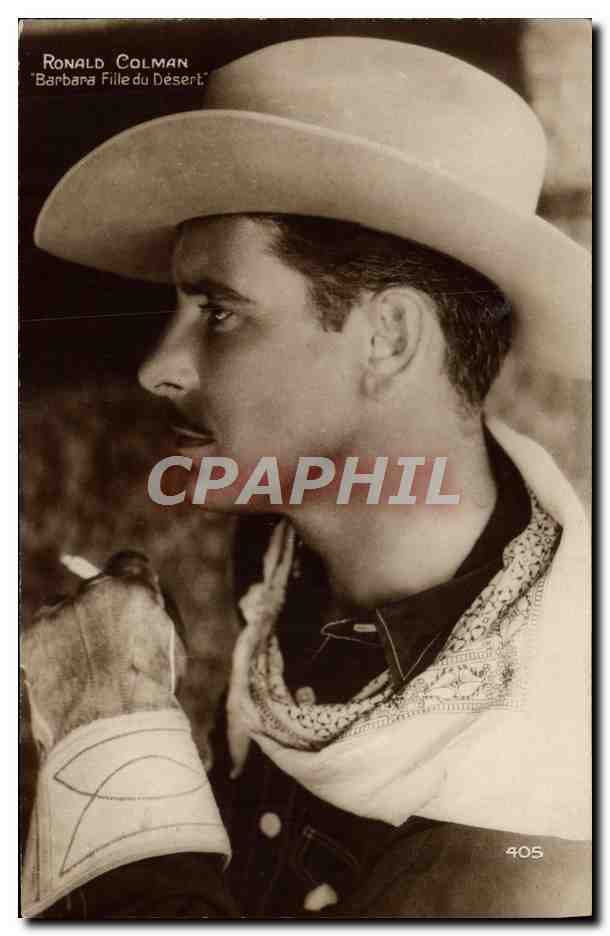 CPM Cinema Ronald Colman Barbara fille du desert