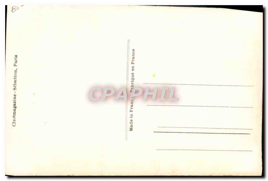 CPM Cinema Jeanette Mac Donald Maurice Chevalier — Verso