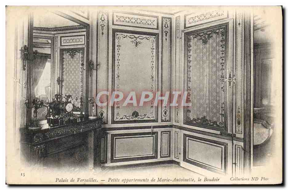 CPA Versailles Petits Appartements De Marie Antoinette Le boudoir