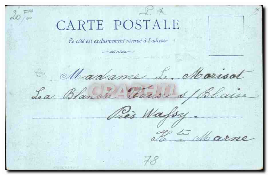 CPA Versailles Facade Cote Du Parc L'orangerie  — Verso