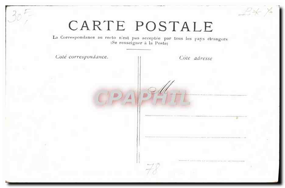 CPA Versailles Petit Trianon Chambre De Marie Antoinette — Verso