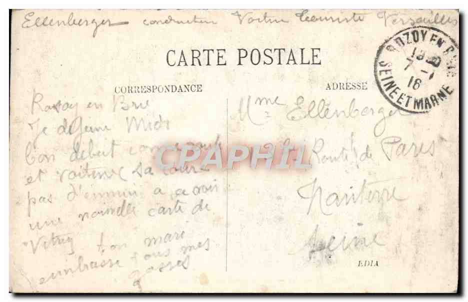 CPA Versailles Entree Du Grand Trianon Vue Du Peristyle — Verso