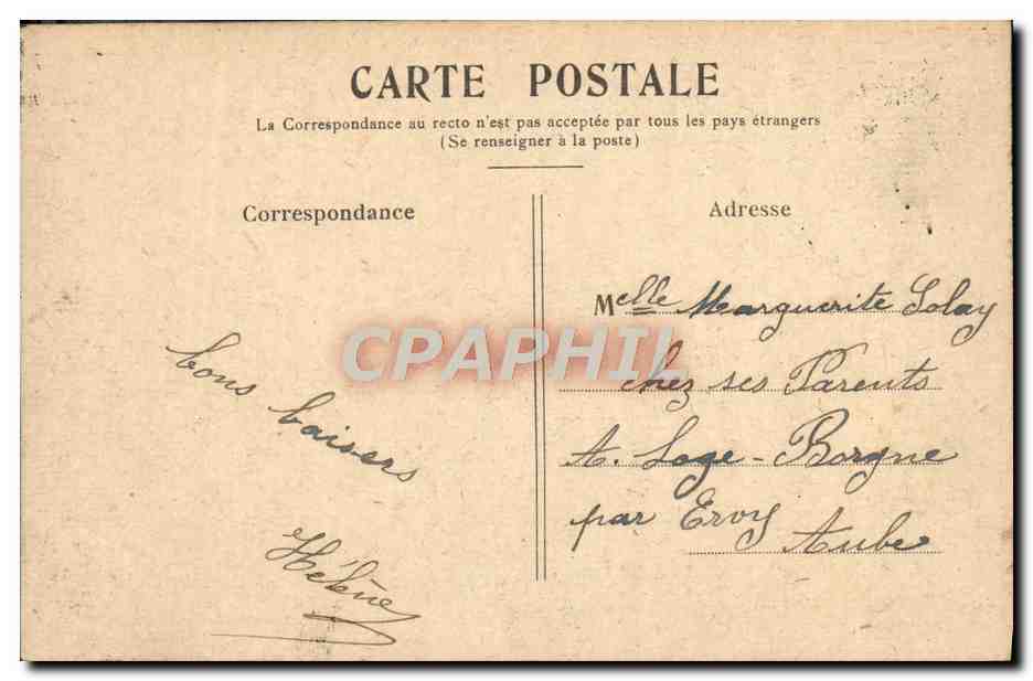 CPA Versailles Grand Trianon — Verso