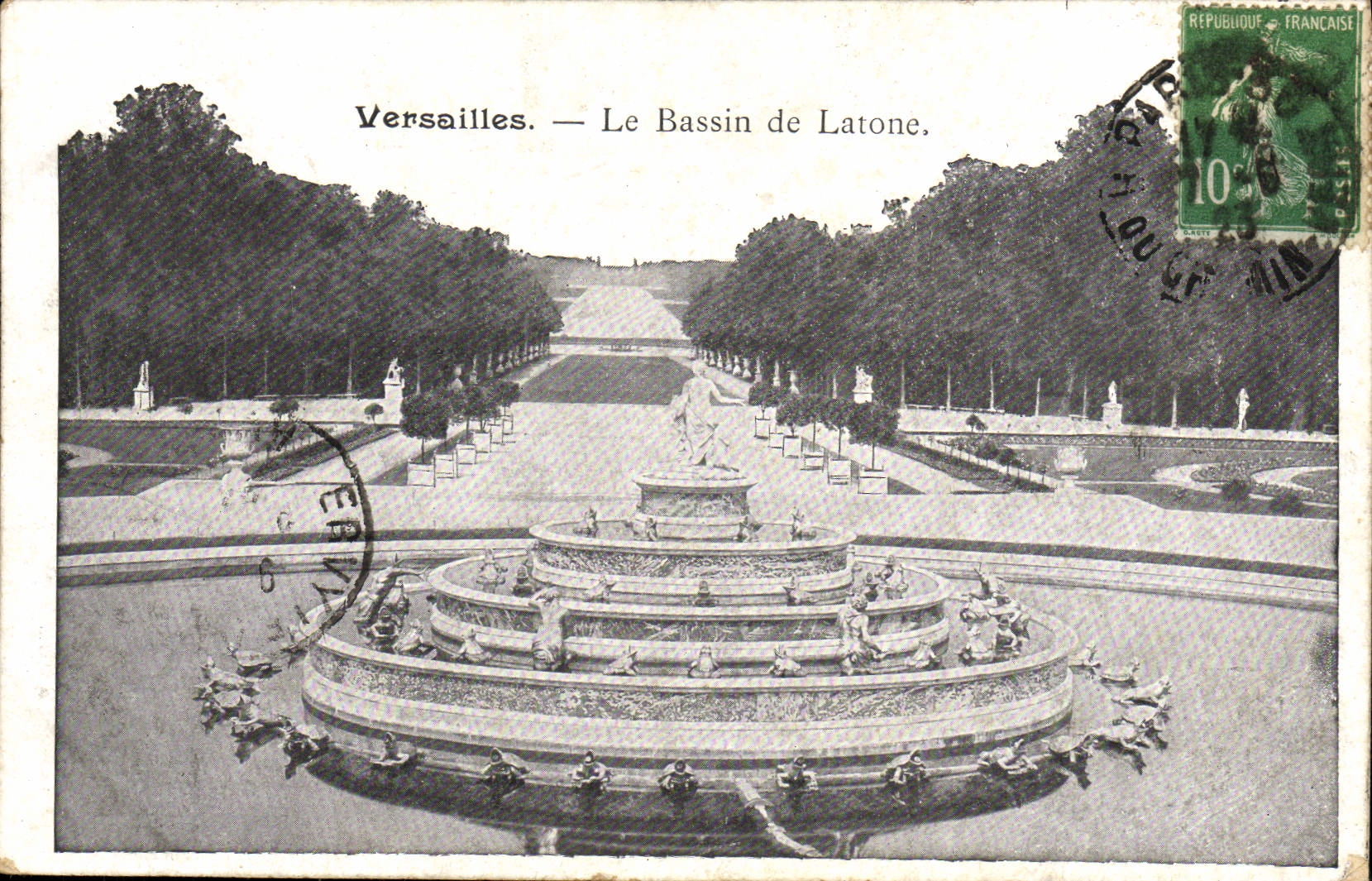 CPA Versailles Le Bassin De Latone