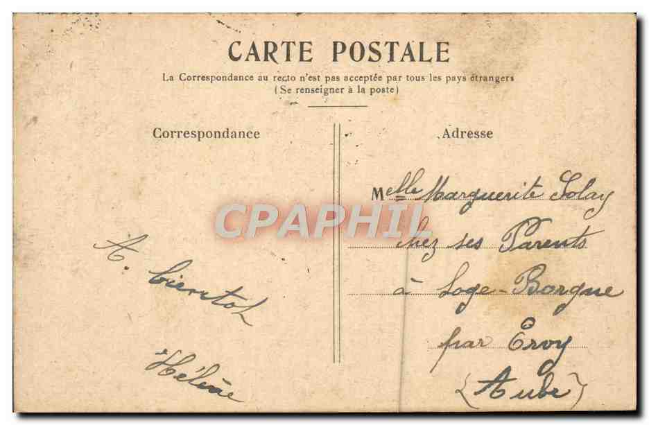 CPA Versailles Le Bassin De Latone — Verso