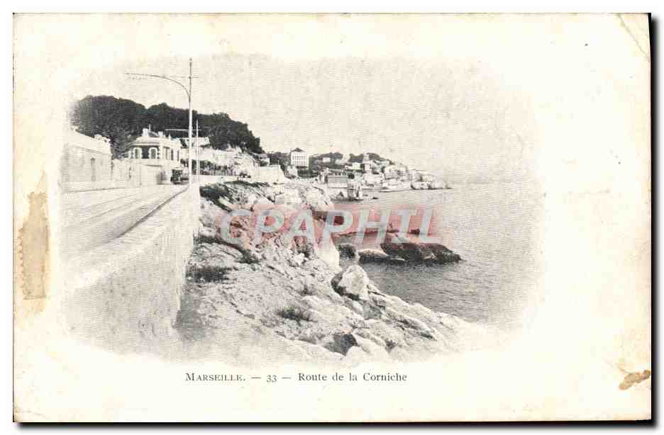 CPA Marseille Route De La Corniche