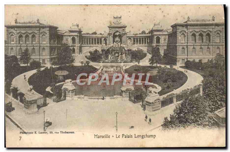 CPA Marseille Le Palais Longchamp
