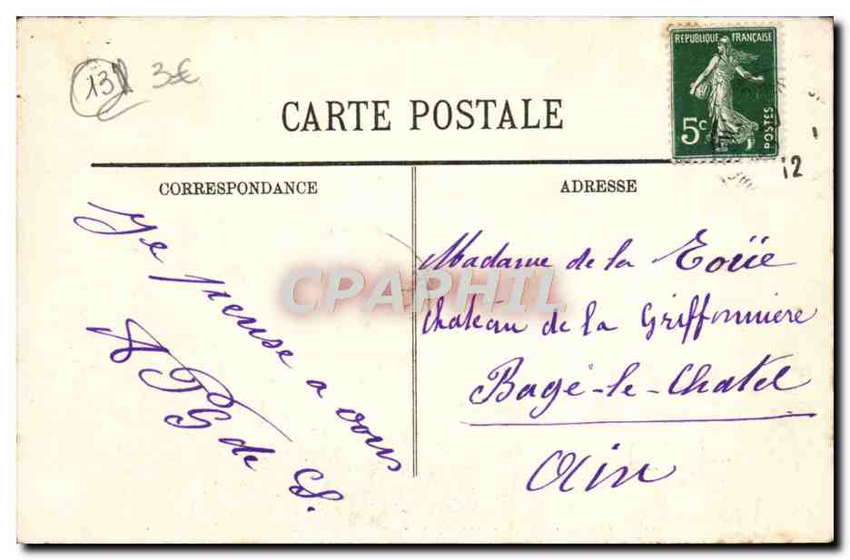 CPA Marseille Abbaye De Saint Victor — Rückseite