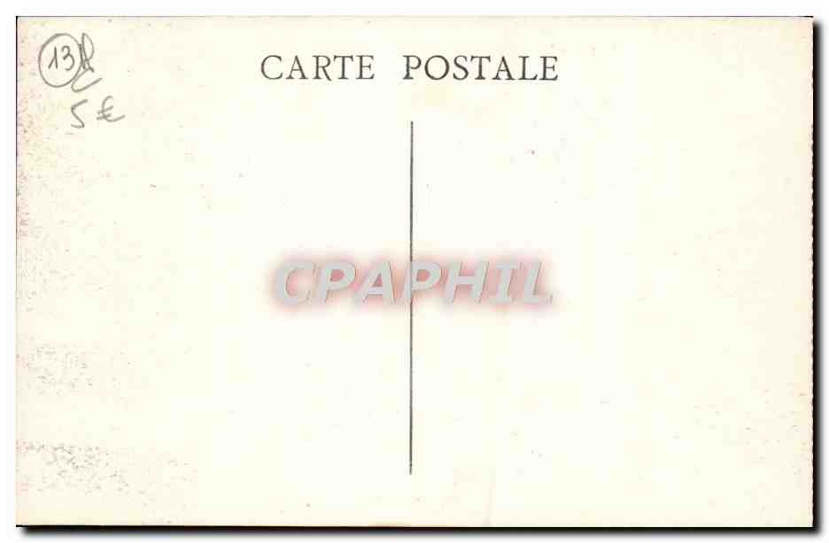 CPA Marseille La Canebiere Tramway — Verso