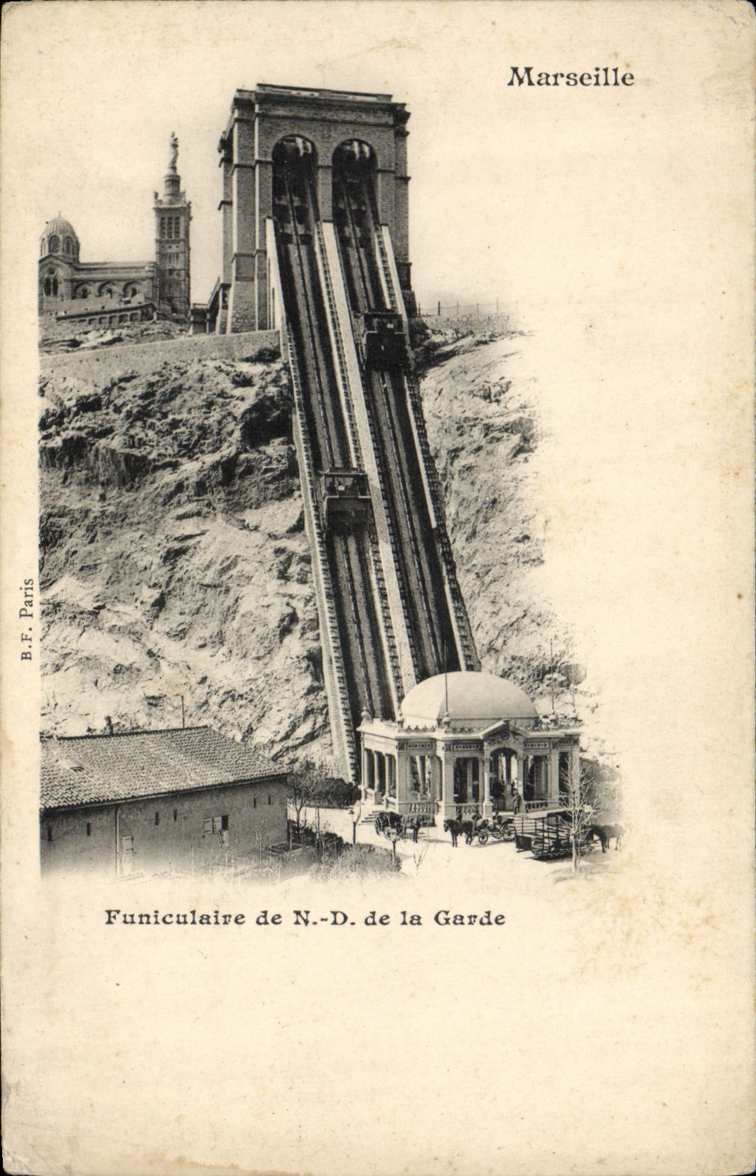 CPA Marseille Funiculaire De ND de La Garde