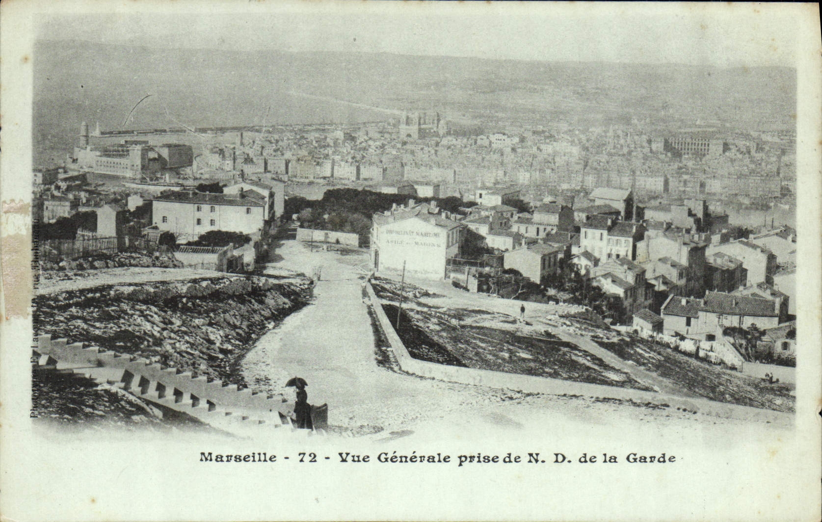 CPA Marseille Vue Generale Prise De ND de La Garde