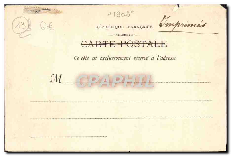 CPA Marseille Les Ascenseurs De Notre Dame De La Garde — Rückseite