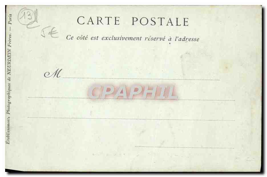 CPA Marseille Le Fort Saint Jean vue prise du Pharo  — Rückseite