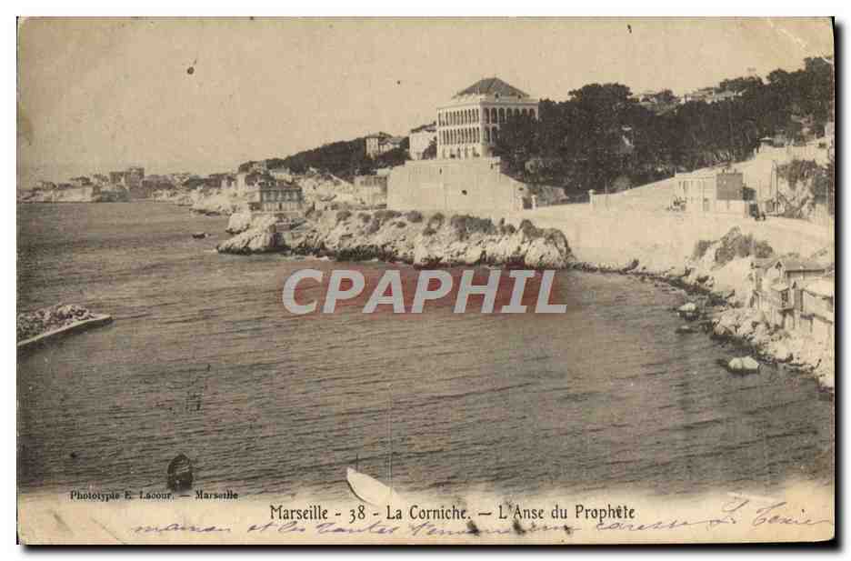 CPA Marseille La Corniche L'anse du prophete