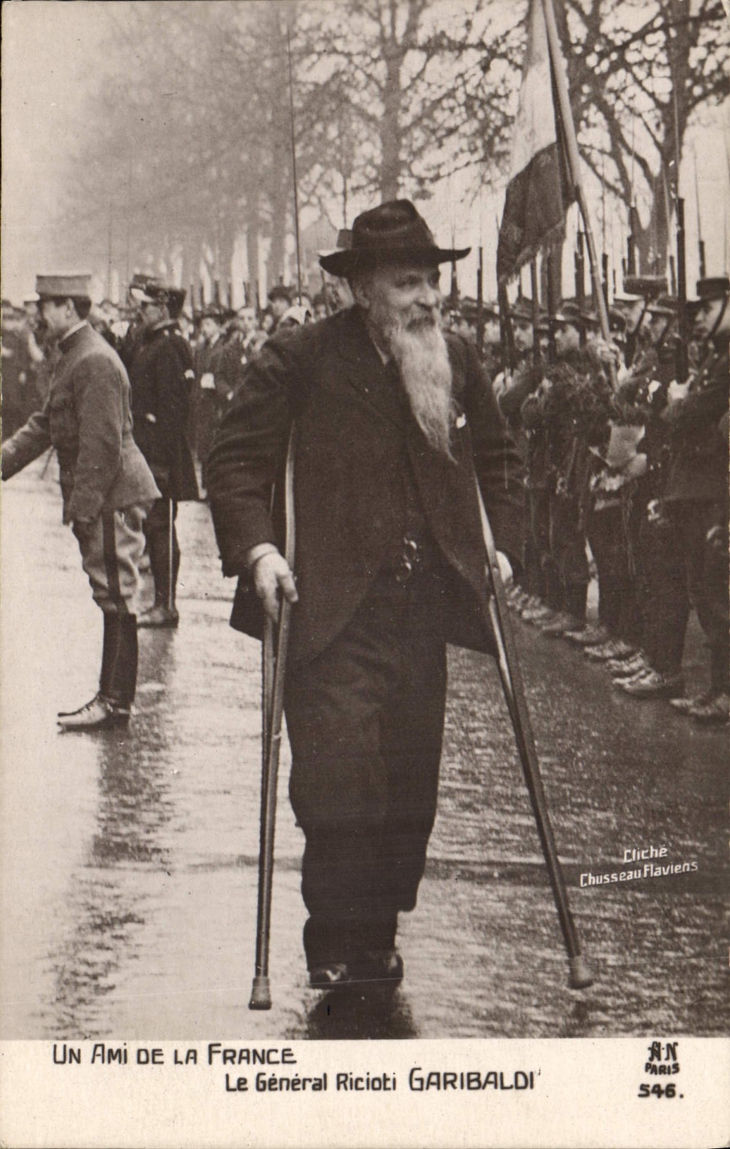 Il Generale Ricciotti Garibaldi — Un Amico della Francia — Cliché Chusseau Flaviens, n° 546