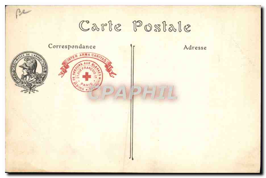 Hotel des Invalides — Gli ultimi Invalides (1908) — Éditions de la Poste — Verso