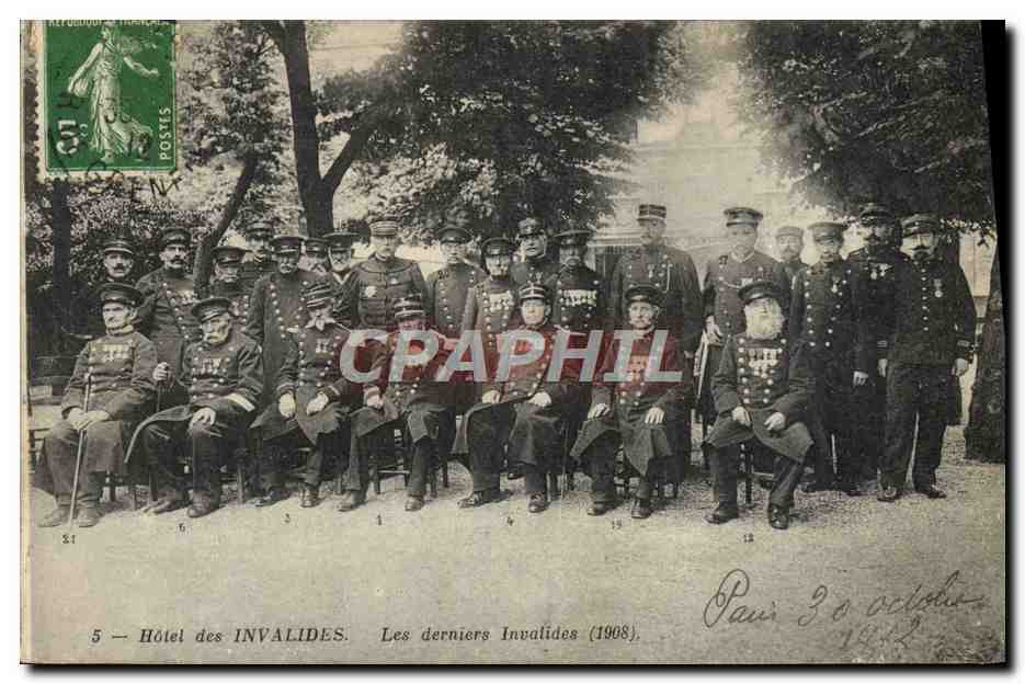 Hôtel des Invalides — Les derniers Invalides (1908) — Musée de l'Armée