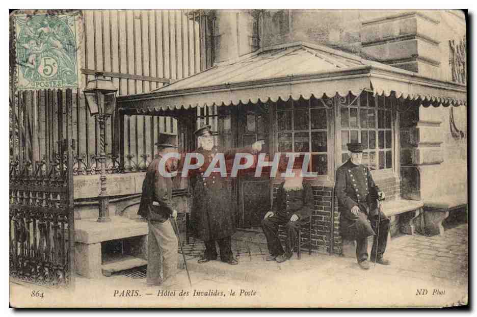 CPA Militaria Hotel des Invalides Paris Le Poste