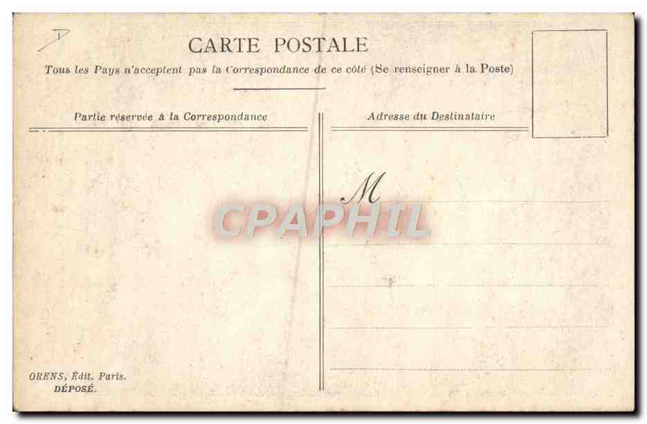 CPA Alphonse XIII a Paris La poule aux oeufs d'or  — Rückseite