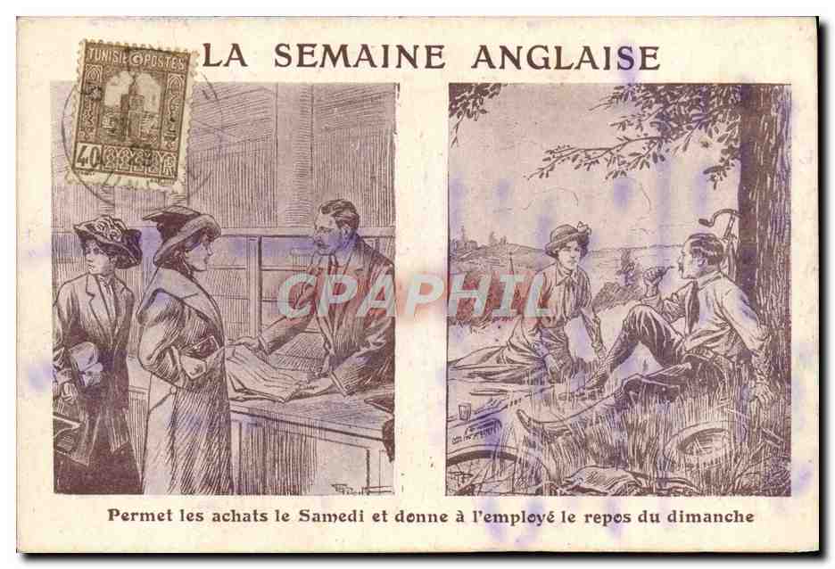 CPA La semaine anglaise 
