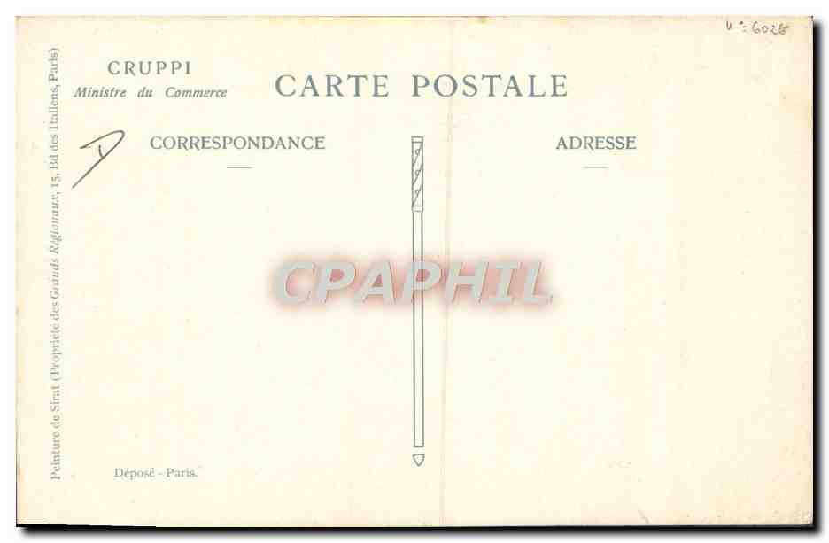 CPA Les Toulousains de Paris Tour Eiffel Toulouse — Rückseite