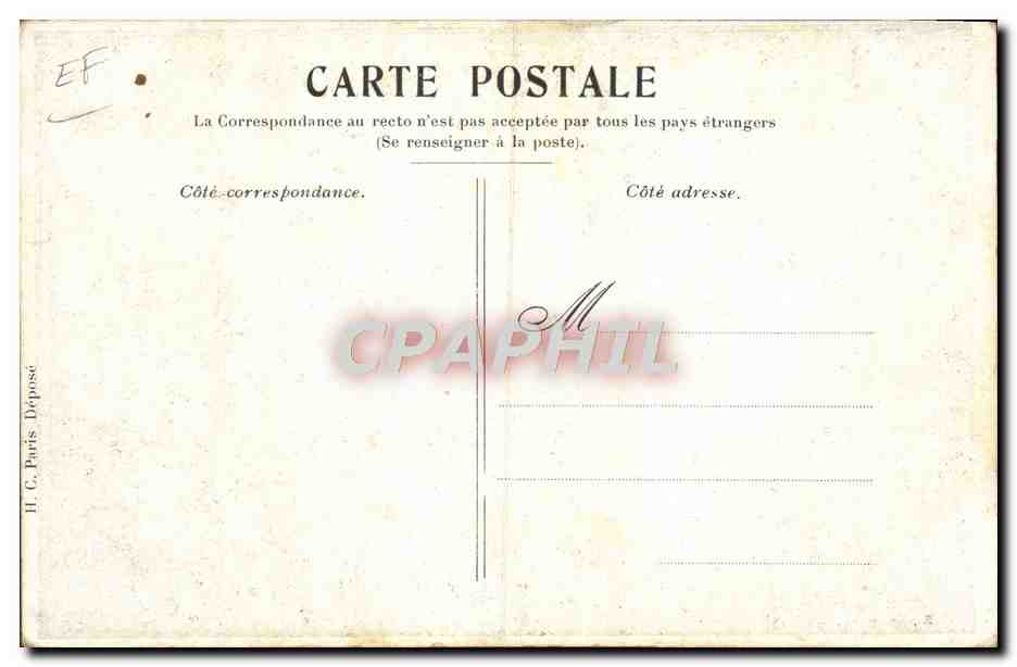 CPA Le jeu de massacre parlementaire Brisson Vallee Rouvier Combes Pelletan Berteaux Delcasse Lapin — Rückseite