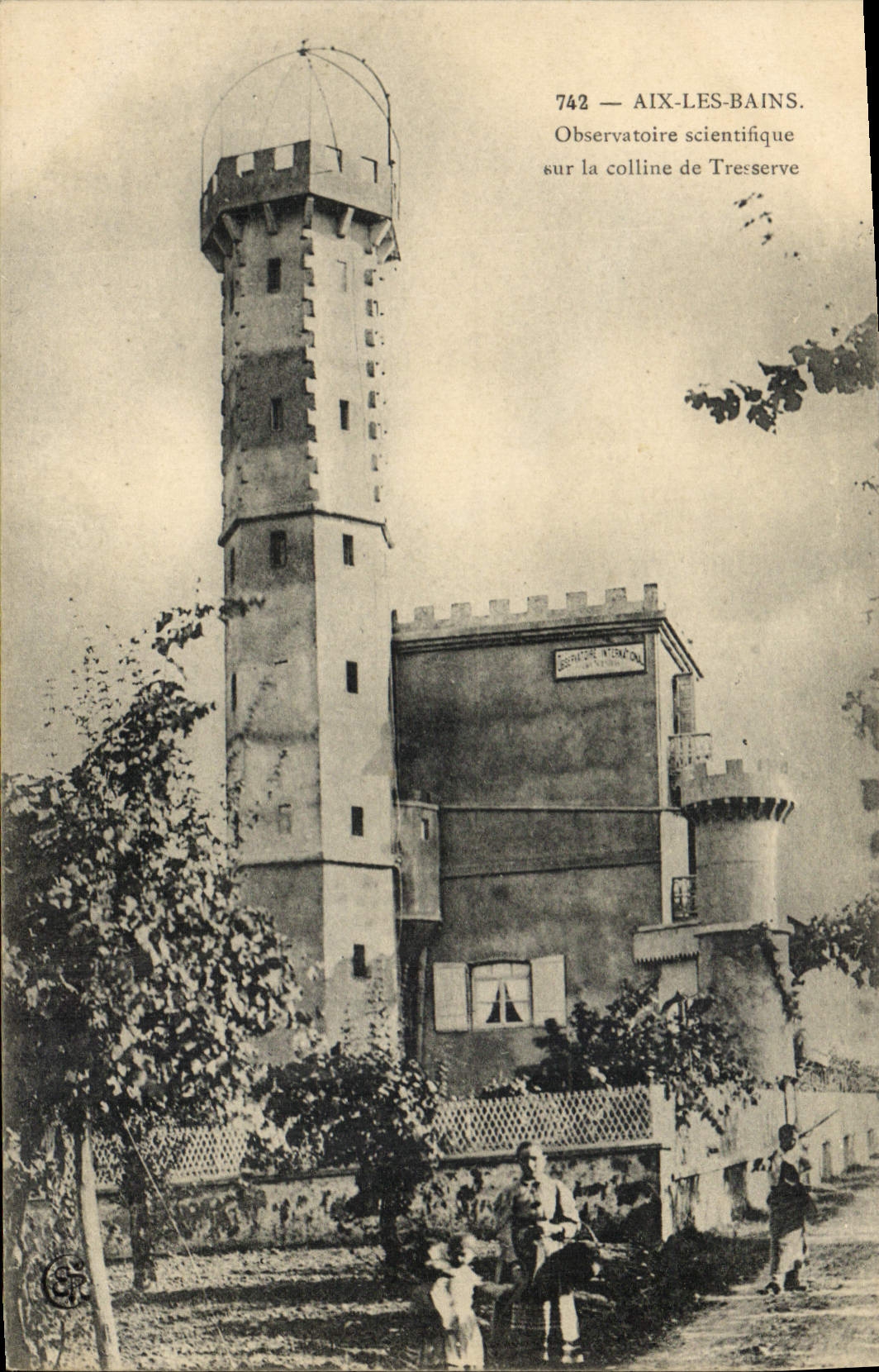 CPA Aix les Bains Observatoire scientifique sur la colline de Treserve 